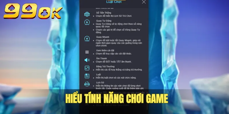 Hiểu nút tính năng để tiến hành ván nổ hũ