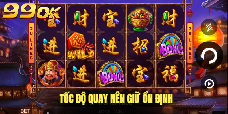 Tốc độ quay ổn định để kiểm soát điểm
